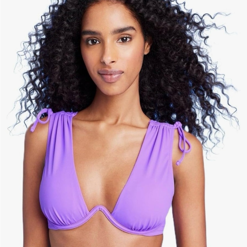 Shade & Shore Purple Bikini Top